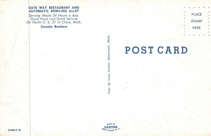 Gateway Lanes & Lounge - Old Postcard (newer photo)